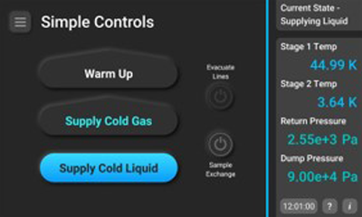 Infinite Helium auto mode interface